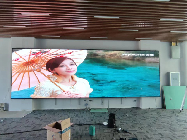 沙市P1.53led小间距屏安装案例